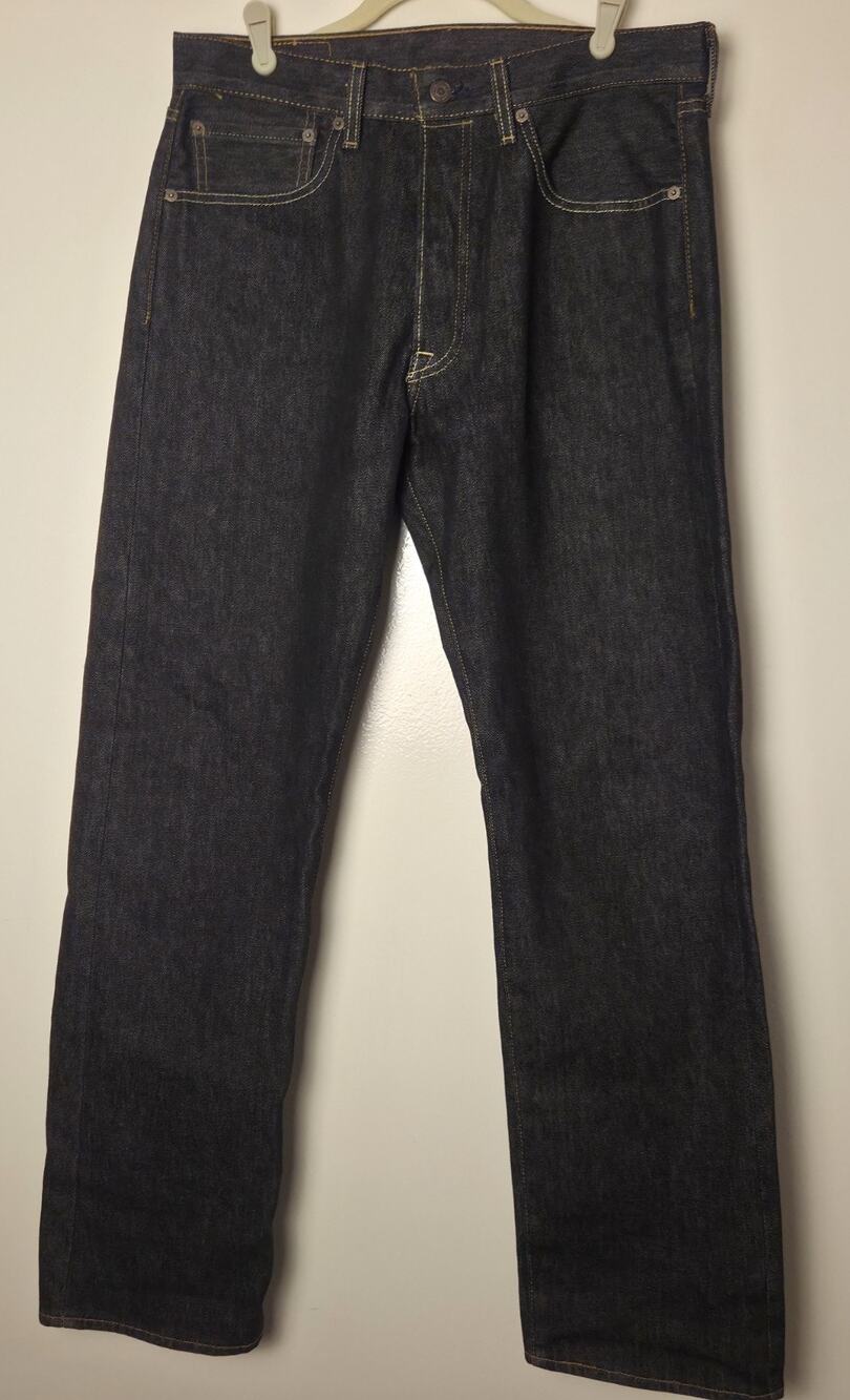 LEVIS 501 xx Dark Blue Denim Size 32 X 32 Straight Button Fly